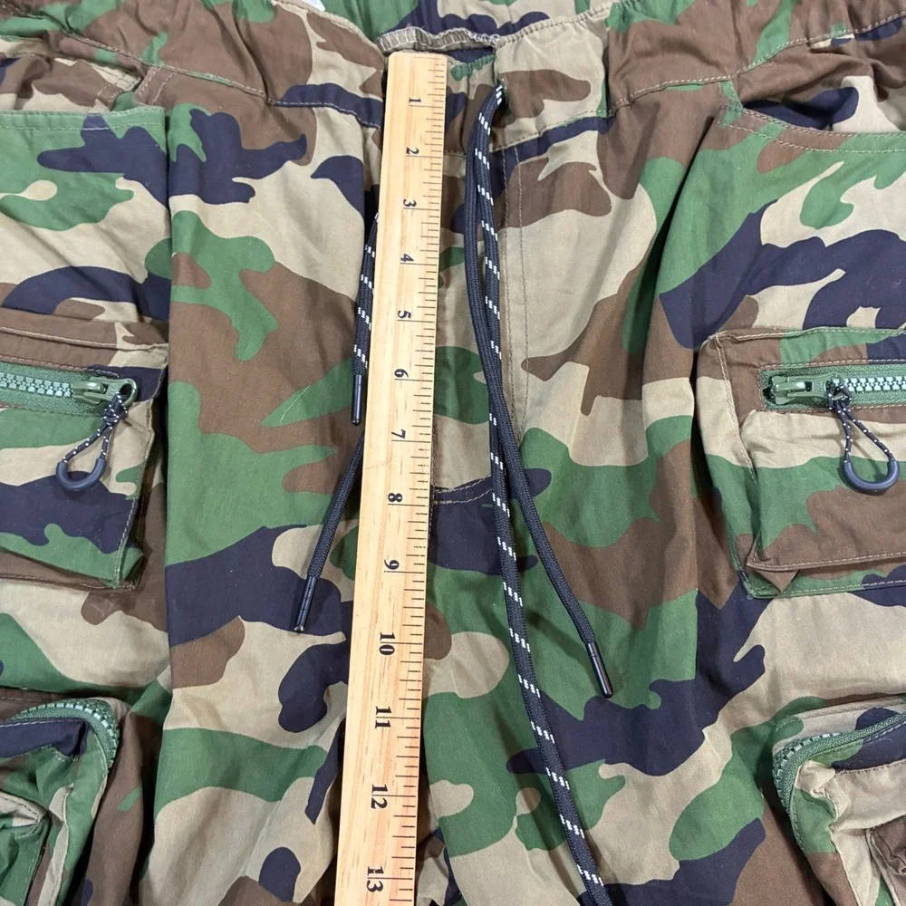 Smoke Rise Cargo Pants Mens Large Camo Tactical Utility Streetwear Multi Pocket